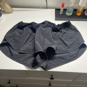 Black lululemon speed up shorts